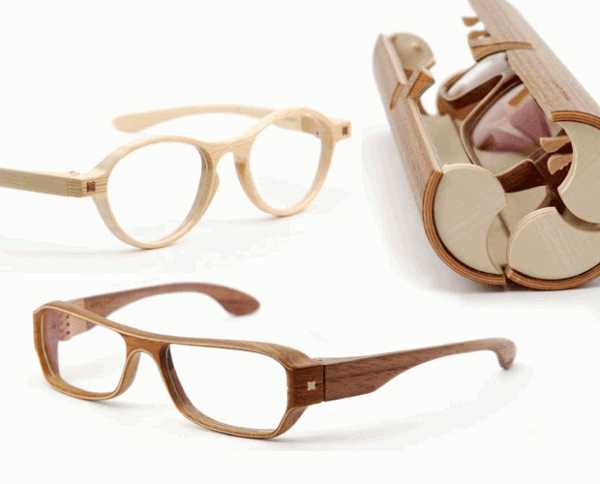 Herrlicht Wooden Wood Frame Glasses