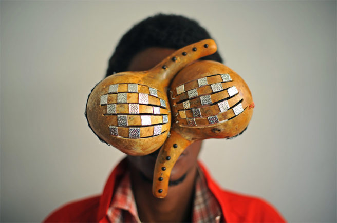 Kenyan Artist Digs Through Electronic Refuse and Found Metal to Create Dazzling Sculptural Eyewear