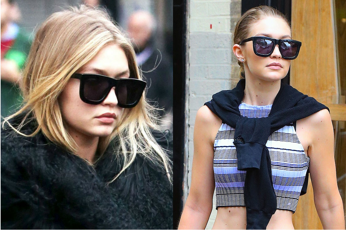 This Week Celebrity Eyewear Trend Spotting Sienna Miller Celine Dion in Dior Chrissy Teigen Miranda Kerr Gigi Hadid