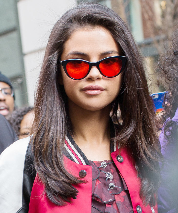 Queen of Instagram, Selena Gomez spotted in Garrett Leight’s “Rouge” Sunglasses 