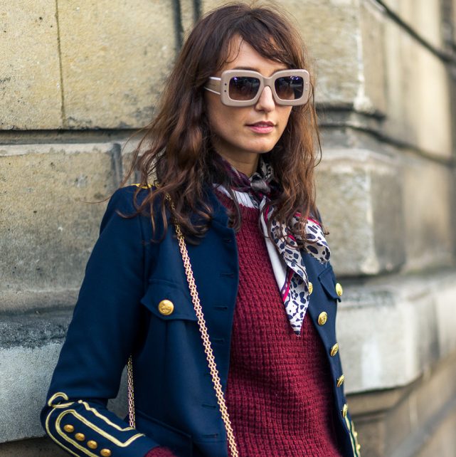 Glasses Frame Trend 2017 at New York Fashion Week Street Style Trend Eyeglasses Fashion