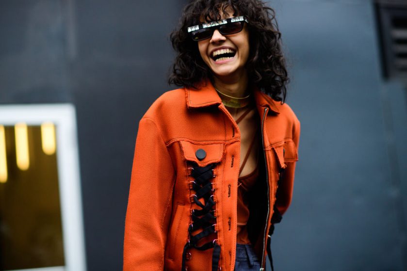 Glasses Frame Trend 2017 at New York Fashion Week Street Style Trend Eyeglasses Fashion