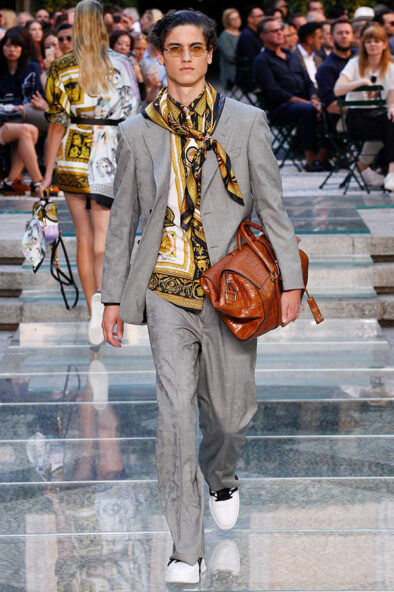 Men's Designer Glasses Trend Spotted on the Runway S/S 18 Balenciaga Balmain Damir Doma Dior Homme Dolce and Gabbana Emporio Armani Fendi Issey Miyake Junya Watanabe Kenzo Marni Moschino Oliver Spencer Paul Smith Prada Thom Browne Versace Frams Glasses Sunglasses Eyewear Style Mens Buy Shop Man Guy