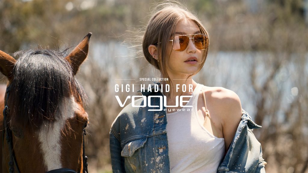 Gigi Hadid Collaborates with Vogue Eyewear For Capsule Collection Sunglasses Glasses 