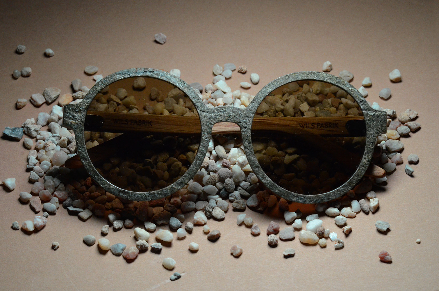 Sustainable Stone Sunglasses Kickstarter Campaign by Wils Fabrik