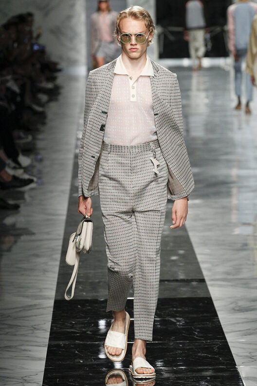 Men's Designer Glasses Trend Spotted on the Runway S/S 18 Balenciaga Balmain Damir Doma Dior Homme Dolce and Gabbana Emporio Armani Fendi Issey Miyake Junya Watanabe Kenzo Marni Moschino Oliver Spencer Paul Smith Prada Thom Browne Versace Frams Glasses Sunglasses Eyewear Style Mens Buy Shop Man Guy