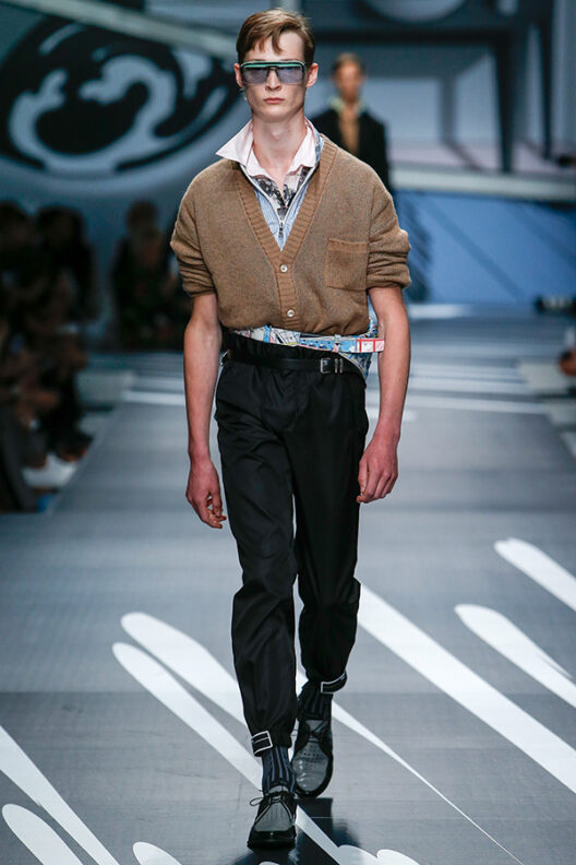 Men's Designer Glasses Trend Spotted on the Runway S/S 18 Balenciaga Balmain Damir Doma Dior Homme Dolce and Gabbana Emporio Armani Fendi Issey Miyake Junya Watanabe Kenzo Marni Moschino Oliver Spencer Paul Smith Prada Thom Browne Versace Frams Glasses Sunglasses Eyewear Style Mens Buy Shop Man Guy
