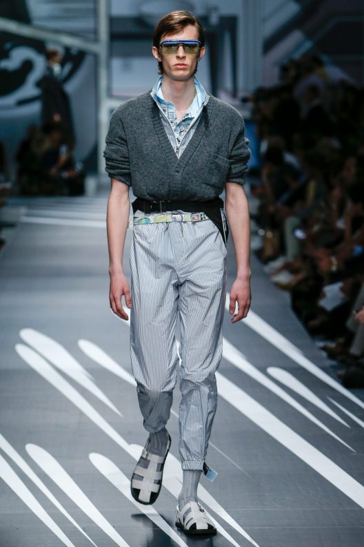 Men's Designer Glasses Trend Spotted on the Runway S/S 18 Balenciaga Balmain Damir Doma Dior Homme Dolce and Gabbana Emporio Armani Fendi Issey Miyake Junya Watanabe Kenzo Marni Moschino Oliver Spencer Paul Smith Prada Thom Browne Versace Frams Glasses Sunglasses Eyewear Style Mens Buy Shop Man Guy