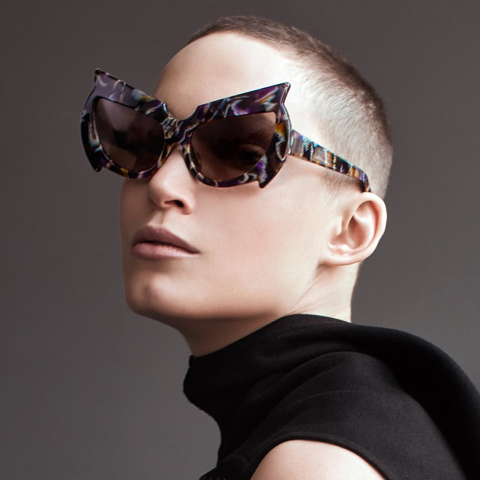 Shop Buy Online Black Mantis Model 1. Black Fakbyfak Eyewear Fakbyfak Sunglasses Fakoshima Eyewear Brand Avant Garde Designer Independent Designer