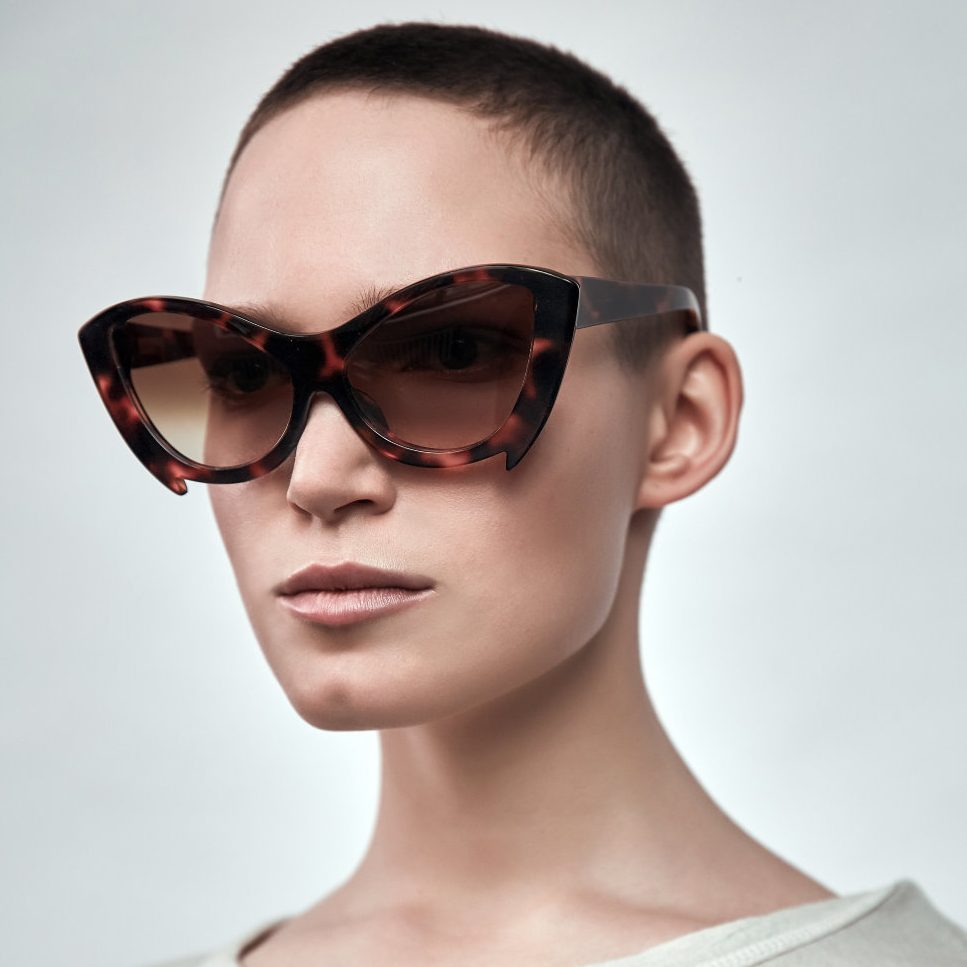 Black Mantis Model 1. Black Fakbyfak Eyewear Fakbyfak Sunglasses Fakoshima Eyewear Brand Avant Garde Designer Independent Designer