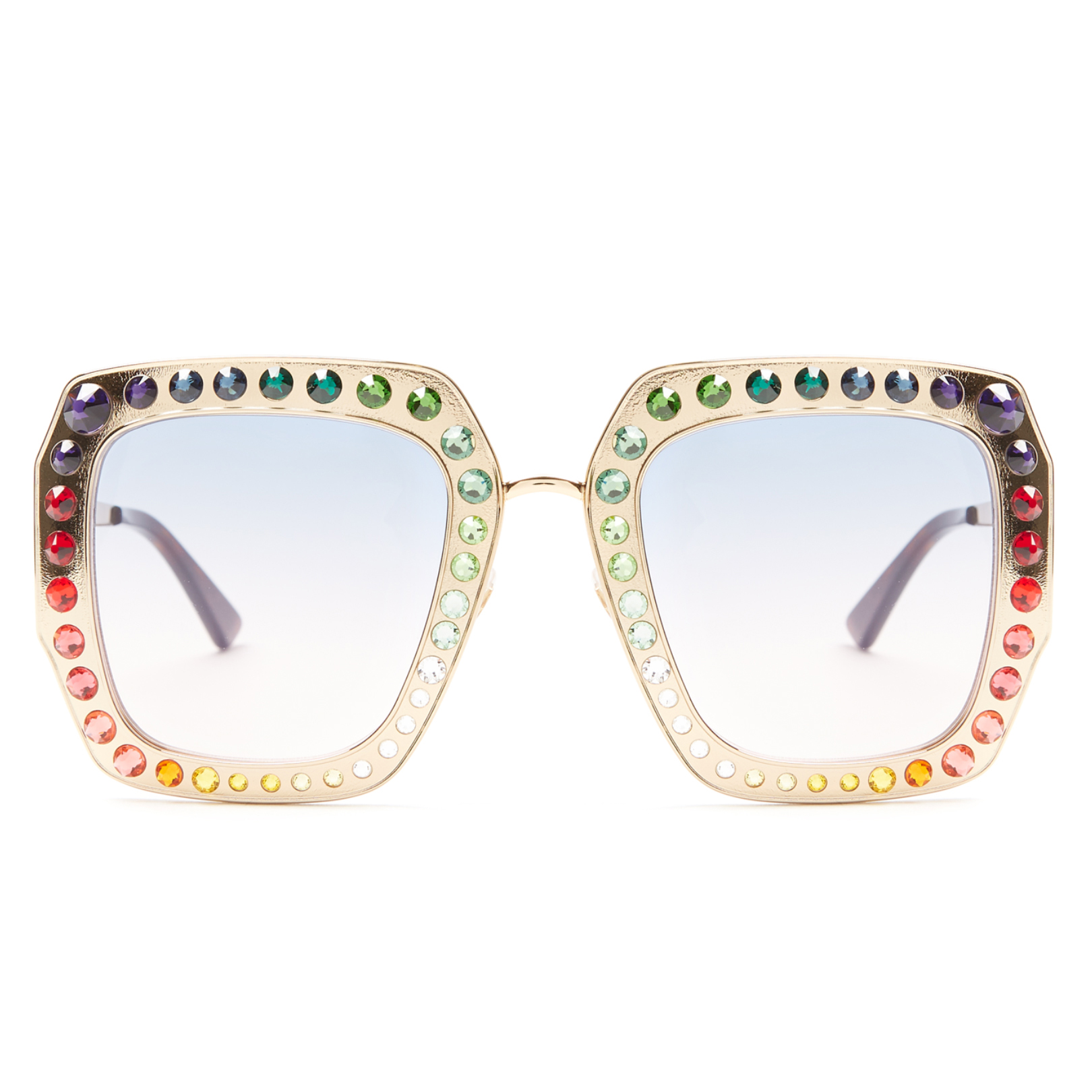 Guess Where Rihanna's Crop Over Glasses Are From? Embellished Sunglasses Gucci Buy Online