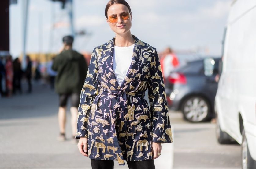 Eyewear Trends Spotted at Copenhagen Fashion Week Spring 2018 Influencer Street Style 90s Oval White Sunglasses Cateye