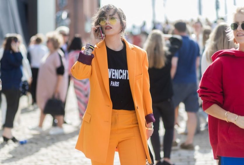 Eyewear Trends Spotted at Copenhagen Fashion Week Spring 2018 Influencer Street Style 90s Oval White Sunglasses Cateye