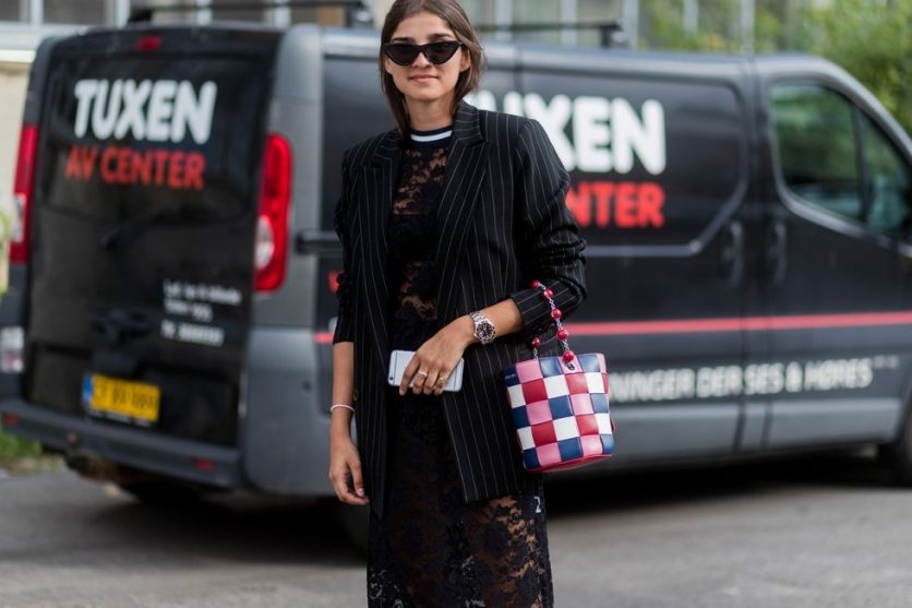 Eyewear Trends Spotted at Copenhagen Fashion Week Spring 2018 Influencer Street Style 90s Oval White Sunglasses Cateye