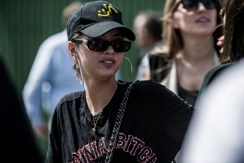 Eyewear Trends Spotted at Copenhagen Fashion Week Spring 2018 Influencer Street Style 90s Oval White Sunglasses Cateye