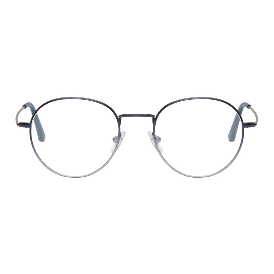 Shop Buy Online Super SSENSE Exclusive Blue Numero 40 Glasses