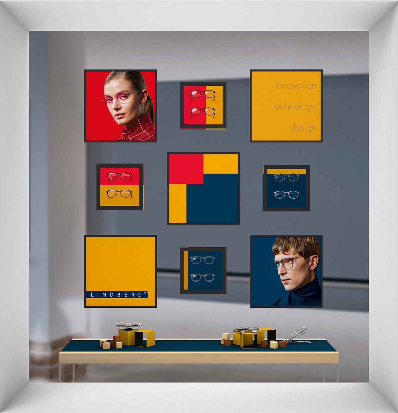 Artistic Cubism in the New LINDBERG Eyewear Campaign