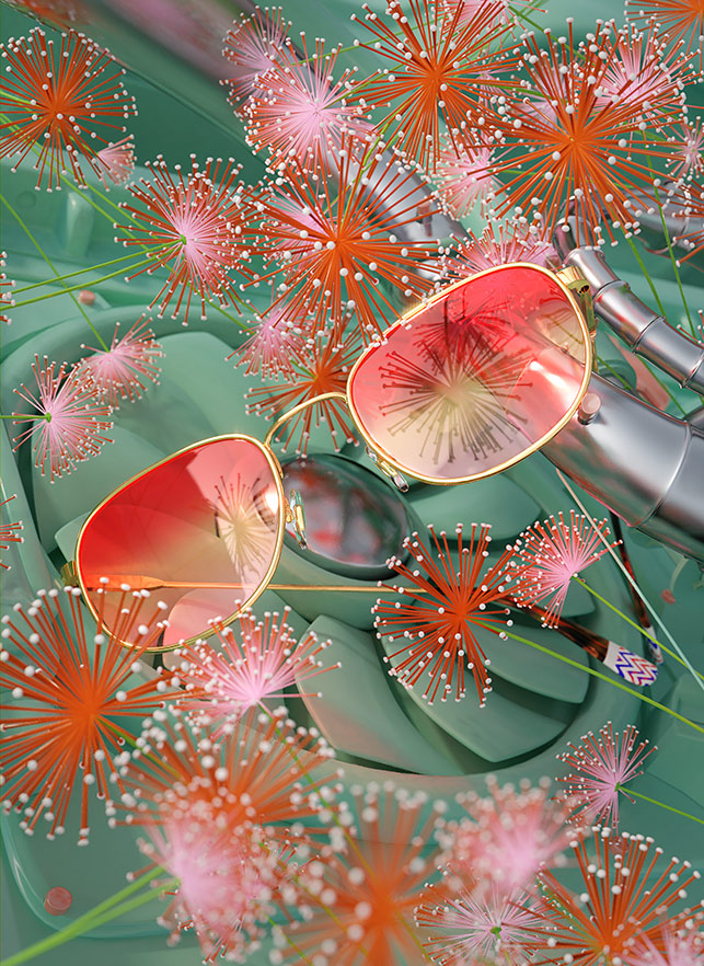 Ada Sokól’s 3D Photorealism For Etnia Barcelona Latest Collection Eyewear Glasses Sunglasses Eyeglasses