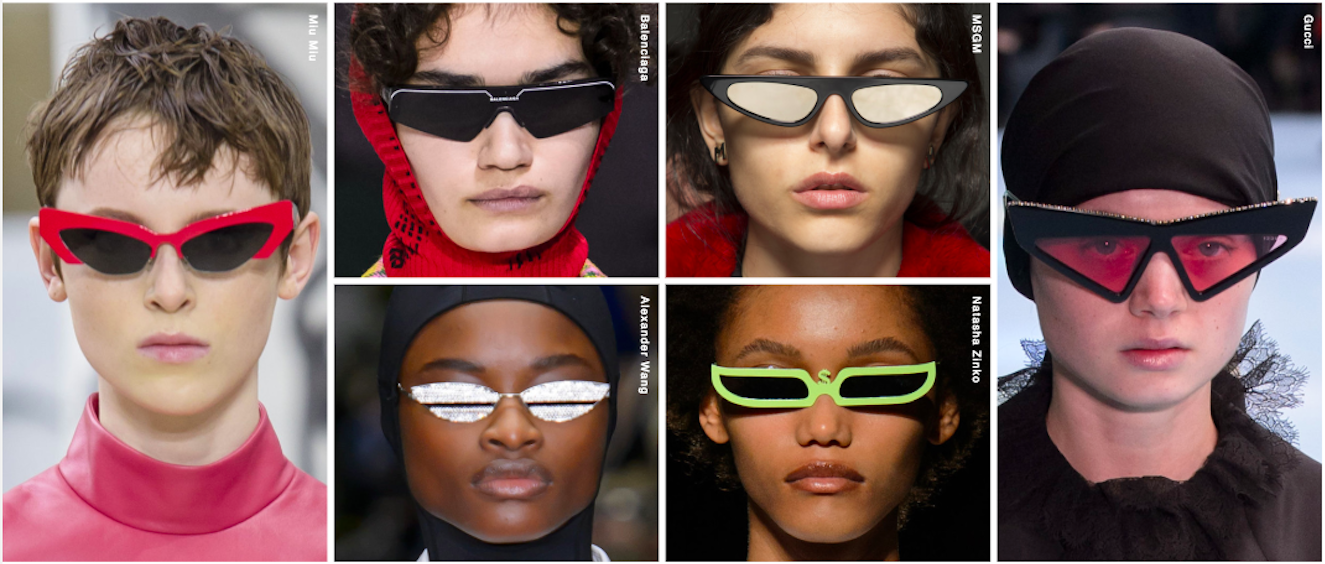 Women Vintage Trendy Cat Eye Sunglasses Fashion Shades Retro Ladies Glasses 2019