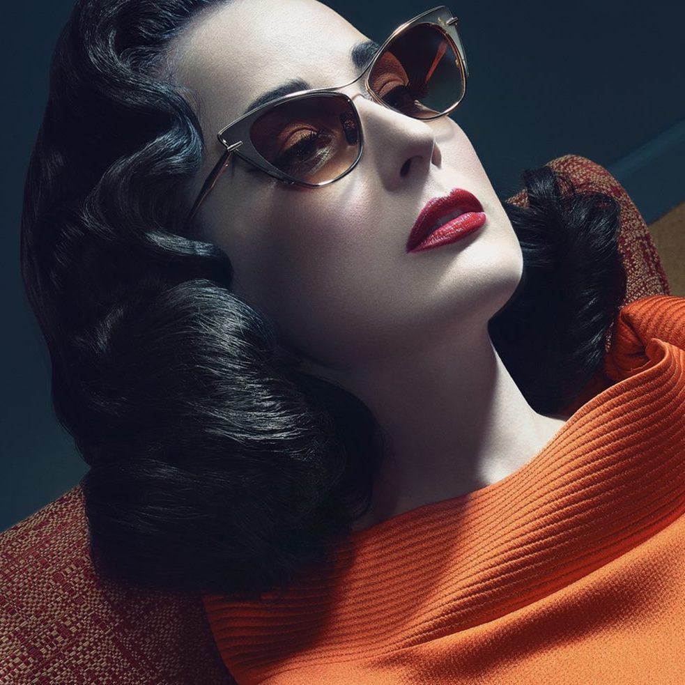 SEEING DOUBLE IN DITA EYEWEAR FOR DITA VON TEESE