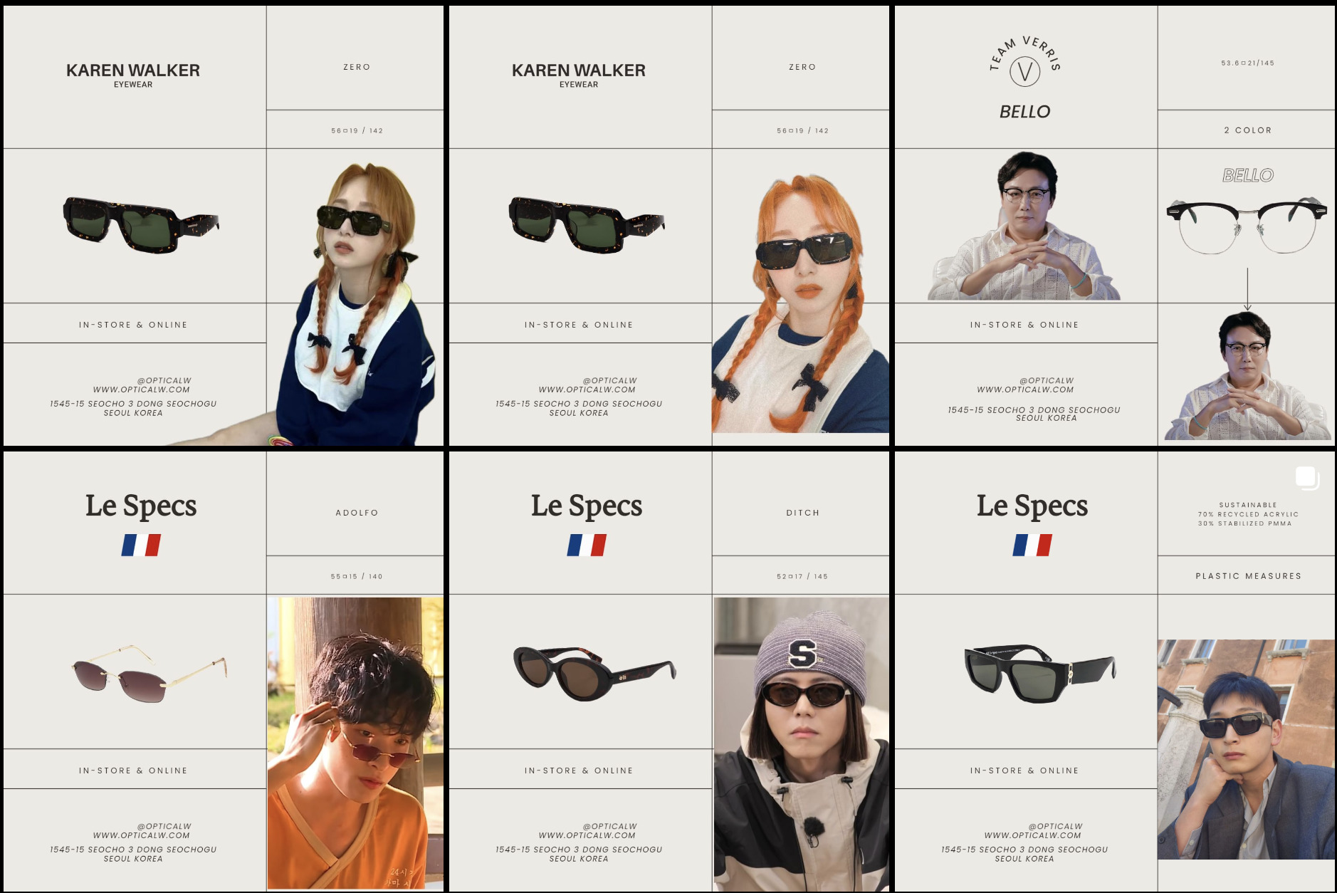 Where to buy independent designer brands prescription glasses and sunglasses in seoul