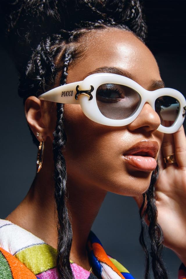 Juliana Nalú Stuns in PUCCI Eyewear's Y2K-Inspired Campaign We Love Glasses Trend 2023 Online News Best