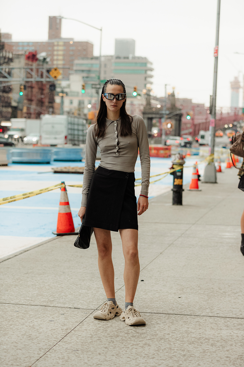 Effortless Chic: Eyewear Spotted on Models Off-Duty During NYFW S/S 24 We Love Glasses Eyewear Trends Expert Influencer 