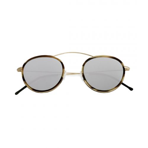 MET-RO 2 FLAT Gold / Havana Caffe Latte / Silver Mirror – Flat Lenses